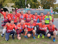 Die Lauffreunde nach dem Warschau Marathon